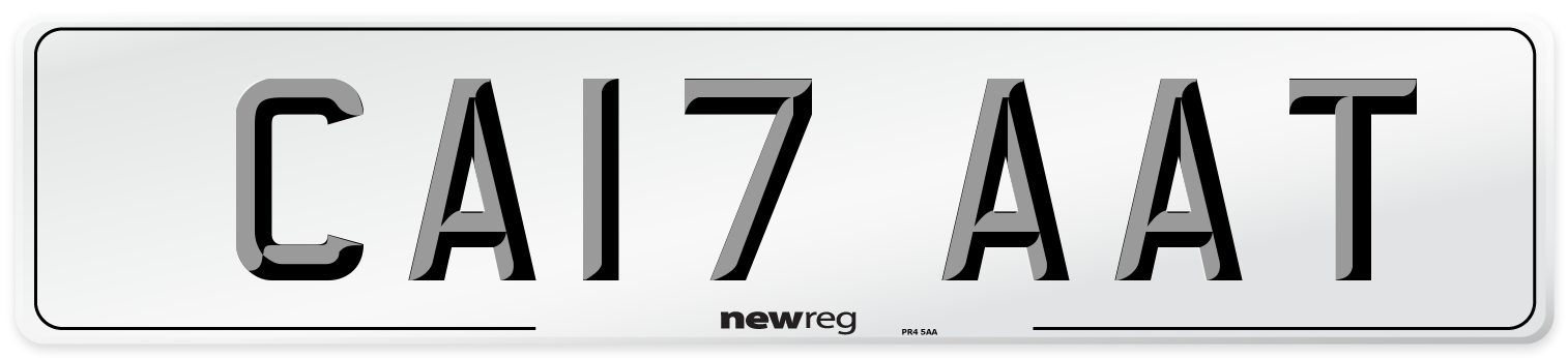 CA17 AAT Number Plate from New Reg